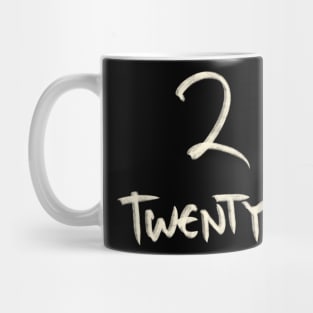 Hand Drawn Letter Number 22 Twenty Two Mug